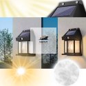 Lampa Kinkiet Solarna Zewnętrzna Elewacyjna LED plus Żarówka