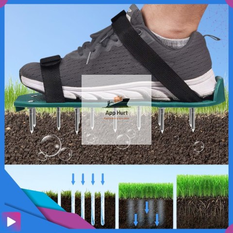 Aerator Ogrodowy Do Trawnika ASATO® - Metalowe Kolce 3,5cm - 2 Nakładki na Buty - Uniwersalny Aerator Ogrodowy Do Trawnika ASATO® - Metalowe Kolce 3,5cm - 2 Nakładki na Buty - Uniwersalny
