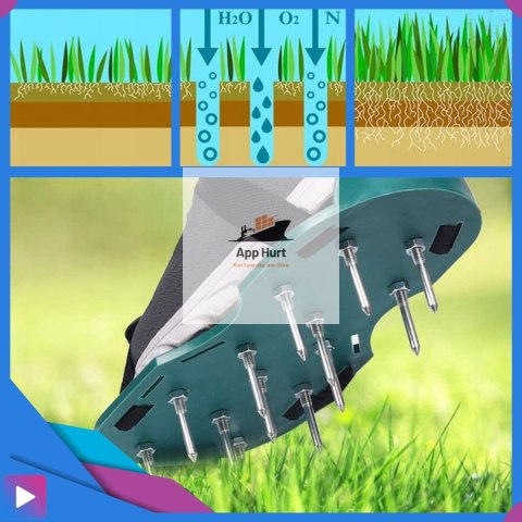 Aerator Ogrodowy Do Trawnika ASATO® - Metalowe Kolce 3,5cm - 2 Nakładki na Buty - Uniwersalny Aerator Ogrodowy Do Trawnika ASATO® - Metalowe Kolce 3,5cm - 2 Nakładki na Buty - Uniwersalny