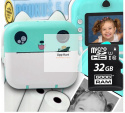 Aparat Drukuś Drukarka termiczna 3.0 + Karta micro SD 32 GB 10 rolek