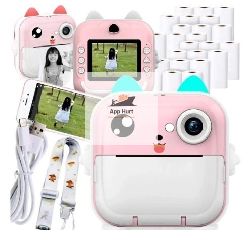 Aparat Natychmiastowy Drukuś 3.0 Drukarka termiczna 13 Rolek w Zestawie