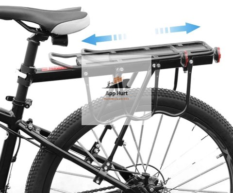 Bagażnik Rowerowy Tylny Uniwersalny Aluminiowy 50 kg Na Rower do Sztycy Wytrzymały