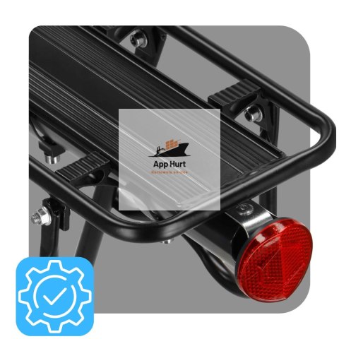 Bagażnik Rowerowy Tylny Uniwersalny Aluminiowy 50 kg Na Rower do Sztycy Wytrzymały