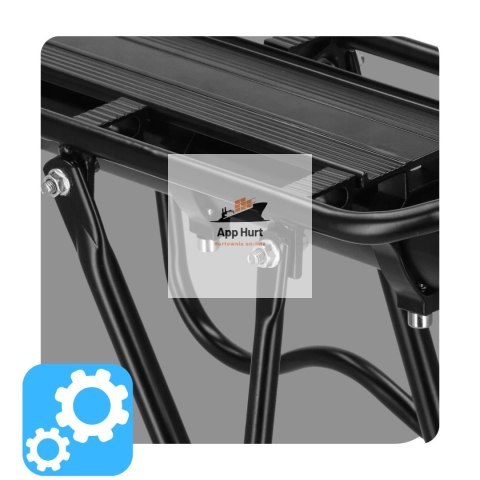 Bagażnik Rowerowy Tylny Uniwersalny Aluminiowy 50 kg Na Rower do Sztycy Wytrzymały