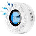 Czujnik Czadu i Dymu ASATO® 1C - Bezprzewodowy z Wyświetlaczem LCD - Alarm 85dB - Certyfikat CE