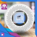 Czujnik Czadu i Dymu ASATO® 1C - Bezprzewodowy z Wyświetlaczem LCD - Alarm 85dB - Certyfikat CE