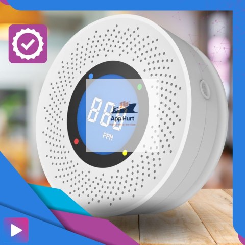 Czujnik Czadu i Dymu ASATO® 1C - Bezprzewodowy z Wyświetlaczem LCD - Alarm 85dB - Certyfikat CE Czujnik Czadu i Dymu ASATO® 1C - Bezprzewodowy z Wyświetlaczem LCD - Alarm 85dB - Certyfikat CE