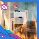 Czujnik Czadu i Dymu ASATO® 1C - Bezprzewodowy z Wyświetlaczem LCD - Alarm 85dB - Certyfikat CE