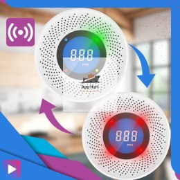 Czujnik Czadu Bezprzewodowy z Wyświetlaczem LCD - Alarm 85dB