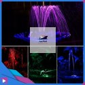 Fontanna Solarna Pływająca LED RGB Do Oczek i Stawów 6 Dysz Napowietrzanie Wody ASATO®