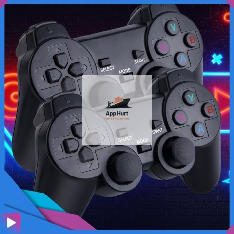 Konsola Retro 10000 Gier 4K HDMI 2 Bezprzewodowe Pady Obsługa 9 Konsol Plug & Play Przenośna ASATO®