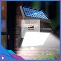 Lampa Solarna z Czujnikiem Ruchu 120 LED ASATO® - Oddzielny Panel z Kablem 480cm - Pilot - 800lm IP64