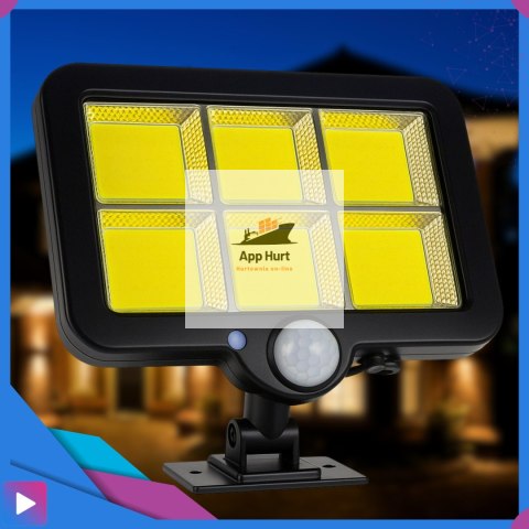 Lampa Solarna z Czujnikiem Ruchu 120 LED ASATO® - Oddzielny Panel z Kablem 480cm - Pilot - 800lm IP64 Lampa Solarna z Czujnikiem Ruchu 120 LED ASATO® - Oddzielny Panel z Kablem 480cm - Pilot - 800lm IP64