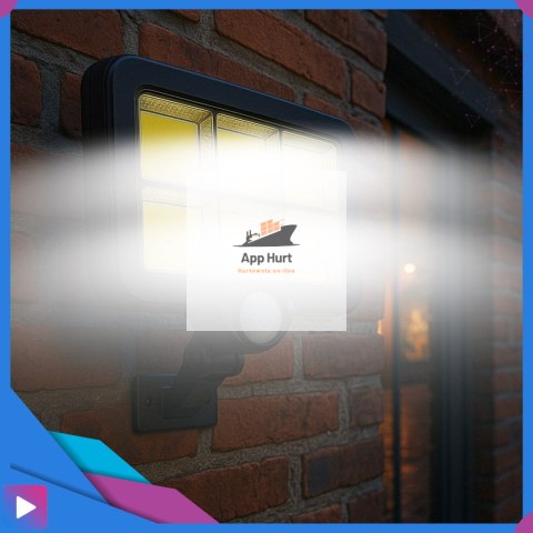 Lampa Solarna z Czujnikiem Ruchu 120 LED ASATO® - Oddzielny Panel z Kablem 480cm - Pilot - 800lm IP64 Lampa Solarna z Czujnikiem Ruchu 120 LED ASATO® - Oddzielny Panel z Kablem 480cm - Pilot - 800lm IP64