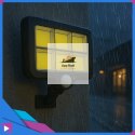 Lampa Solarna z Czujnikiem Ruchu 120 LED ASATO® - Oddzielny Panel z Kablem 480cm - Pilot - 800lm IP64