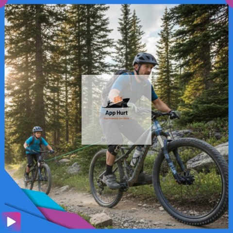 Linka Holownicza do Roweru 2,5m Samozwijalna Hak Rzepy Maks 90kg ASATO®