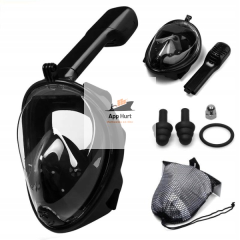 Maska do Nurkowania Snurkowania Pływania Pełnotwarzowa L/XL