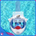 Maska do Nurkowania dla Dzieci Shark - Pełnotwarzowa Maska Rekin z Rurką ASATO®