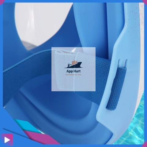 Maska do Nurkowania dla Dzieci Shark - Pełnotwarzowa Maska Rekin z Rurką ASATO®