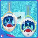 Maska do Nurkowania dla Dzieci Shark - Pełnotwarzowa Maska Rekin z Rurką ASATO®