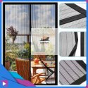 Moskitiera na Drzwi Balkonowe Magnetyczna - 100x210cm 18 Magnesów - Bezszwowe Uszczelnienie