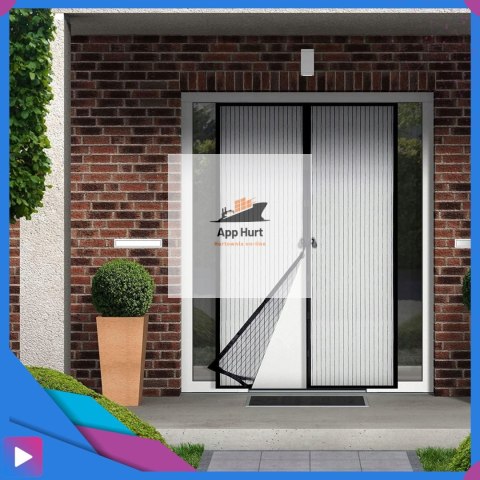 Moskitiera na Drzwi Balkonowe Magnetyczna - 100x210cm 18 Magnesów - Bezszwowe Uszczelnienie Moskitiera na Drzwi Balkonowe Magnetyczna - 100x210cm 18 Magnesów - Bezszwowe Uszczelnienie