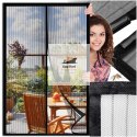 Moskitiera na Drzwi Balkonowe Magnetyczna - 100x210cm 18 Magnesów - Bezszwowe Uszczelnienie