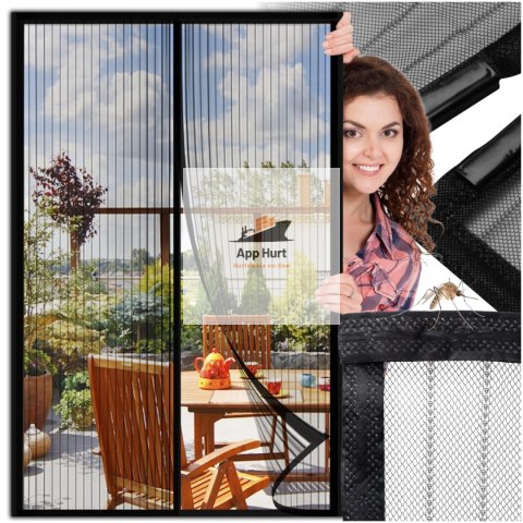 Moskitiera na Drzwi Balkonowe Magnetyczna - 100x210cm 18 Magnesów - Bezszwowe Uszczelnienie Moskitiera na Drzwi Balkonowe Magnetyczna - 100x210cm 18 Magnesów - Bezszwowe Uszczelnienie