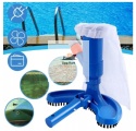 Odkurzacz do Basenu z Kijem Teleskopowym Szczotką Siatką Ręczny Usuwanie Zanieczyszczeń ASATO®