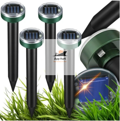 Odstraszasz Na Krety Gryzonie Nornice Solarny Ogrodowy Silny Zestaw x4 Odstraszasz Na Krety Gryzonie Nornice Solarny Ogrodowy Silny Zestaw x4