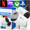 Projektor Smart Mini ASATO® - Android TV WiFi Bluetooth 5.0 - HD 720p 4K Ready - Ekran 150''
