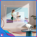 Projektor Smart Mini ASATO® - Android TV WiFi Bluetooth 5.0 - HD 720p 4K Ready - Ekran 150''