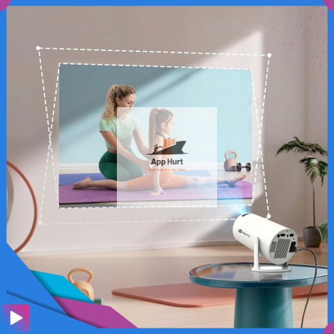 Projektor Smart Mini ASATO® - Android TV WiFi Bluetooth 5.0 - HD 720p 4K Ready - Ekran 150'' Projektor Smart Mini ASATO® - Android TV WiFi Bluetooth 5.0 - HD 720p 4K Ready - Ekran 150''