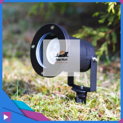 Reflektor Ogrodowy Lampa ogrodowa Wbijana Zestaw 2 sztuk + żarówki Szczelny Korpus Reflektor Ogrodowy Lampa ogrodowa Wbijana Zestaw 2 sztuk + żarówki Szczelny Korpus