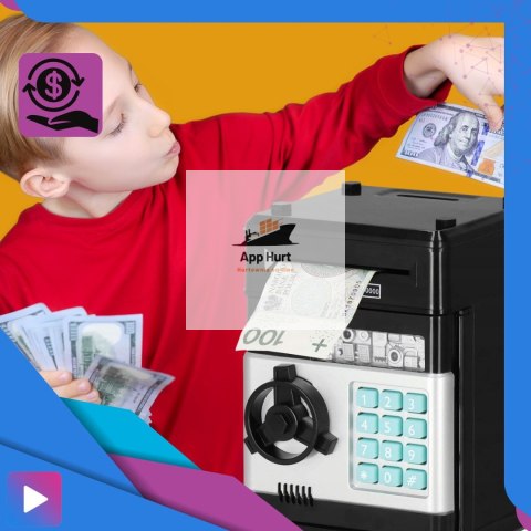 Sejf Skarbonka Dla Dzieci Zabawkowy Bankomat na Monety i Pieniądze Elektryczny PIN Sejf Skarbonka Dla Dzieci Zabawkowy Bankomat na Monety i Pieniądze Elektryczny PIN
