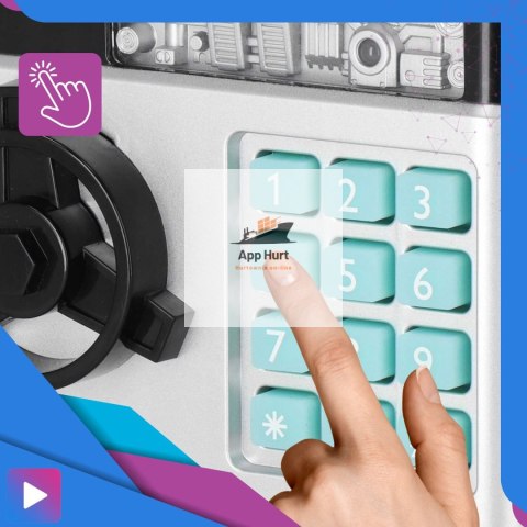 Sejf Skarbonka Dla Dzieci Zabawkowy Bankomat na Monety i Pieniądze Elektryczny PIN Sejf Skarbonka Dla Dzieci Zabawkowy Bankomat na Monety i Pieniądze Elektryczny PIN