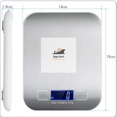 Waga Kuchenna Elektroniczna ASATO® 10kg/1g Precyzja Funkcja TARA Podświetlany LCD Waga Kuchenna Elektroniczna ASATO® 10kg/1g Precyzja Funkcja TARA Podświetlany LCD