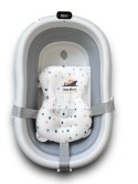 Wanienka Składana dla Dzieci z Termometrem LCD i Poduszką - 0-6 lat, 45kg - Antypoślizgowa