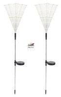 2x Lampy Solarne Dmuchawiec Osobny panel solarny wbijana Czujnik Zmierzchu 150 LED