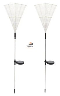 2x Lampy Solarne Dmuchawiec Osobny panel solarny wbijana Czujnik Zmierzchu 150 LED