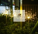 2x Lampy Solarne Dmuchawiec Osobny panel solarny wbijana Czujnik Zmierzchu 150 LED