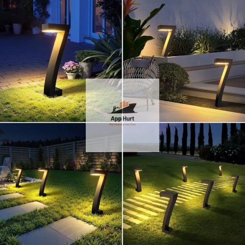 4 szt. Led słoneczne lampy ogrodowe zewnętrzne wodoodporne automatyczne