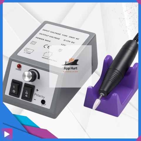 Frezarka do Paznokci 12W Twist&Lock Zestaw Frezów Manicure Pedicure ASATO®