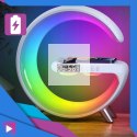 Głośnik Bezprzewodowy Lampka RGB Bluetooth Budzik Ładowarka Bezprzewodowa Zegar ASATO®