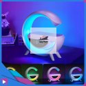 Głośnik Bluetooth Bezprzewodowy Lampa LED RGB Ładowarka QI Zegar Budzik Radio FM ASATO®