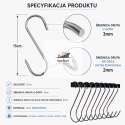 Hak do Wędzarni 20szt haki stalowe 15cm długość średnica 2-3mm