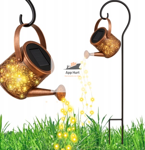 Lampa Solarna Ogrodowa led wbijana konewka 1szt