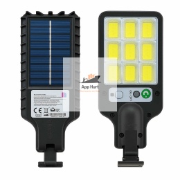 Lampa Solarna Uliczna 200 W 6000 lm Led Czujnik Ruchu Zmierzchu + Pilot