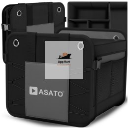 Organizer do Bagażnika Samochodu Składany XL Antypoślizgowy Wzmocniony z Klapą ASATO®