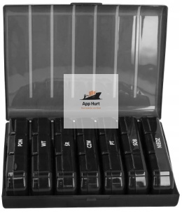 Organizer na Leki Tygodniowy Pojemnik na Tabletki Rano i Wieczór ASATO®